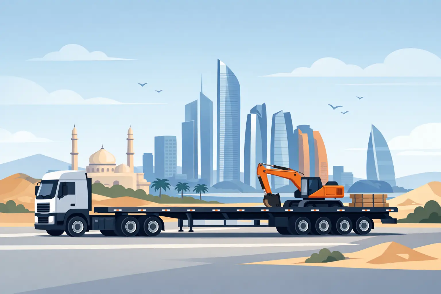 Flatbed Trailer Rental Abu Dhabi Guide