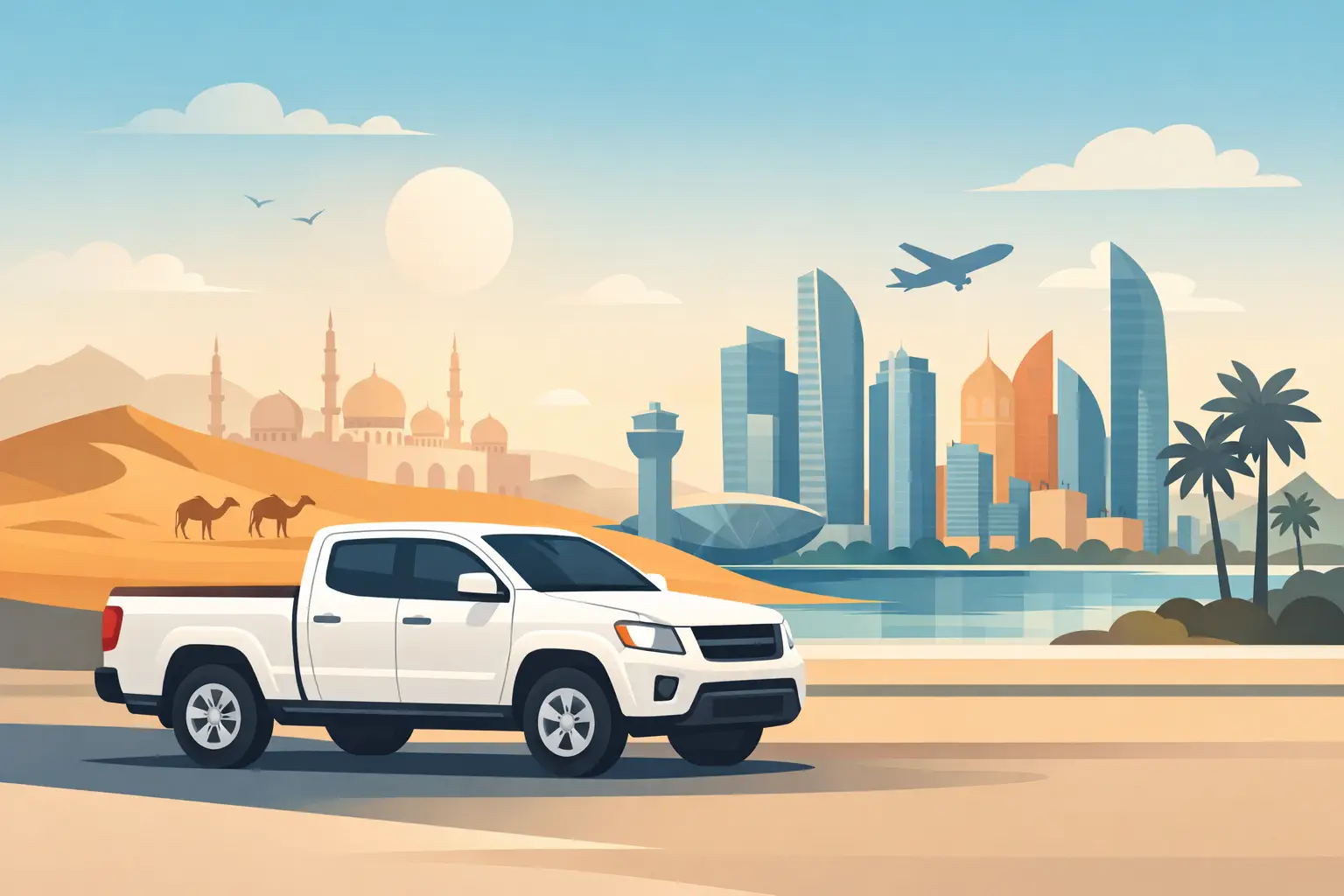 Near Pickup Truck Rental in Abu Dhabi