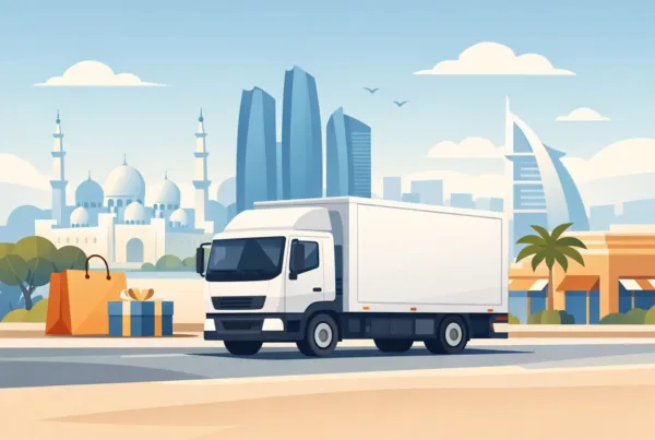 Closed Truck for Retail Deliveries in Abu Dhabi