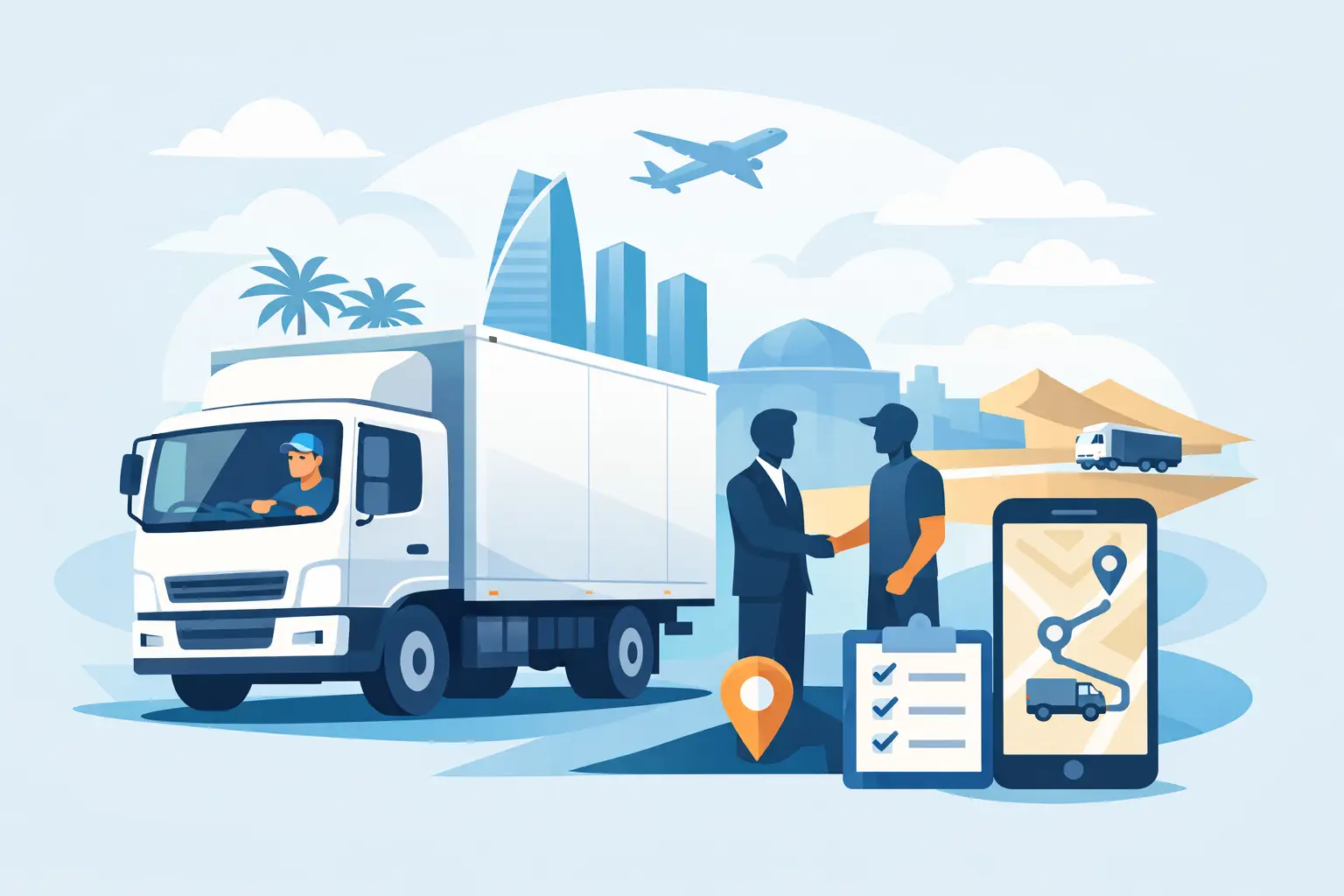 How to Book Truck With Driver in Abu Dhabi