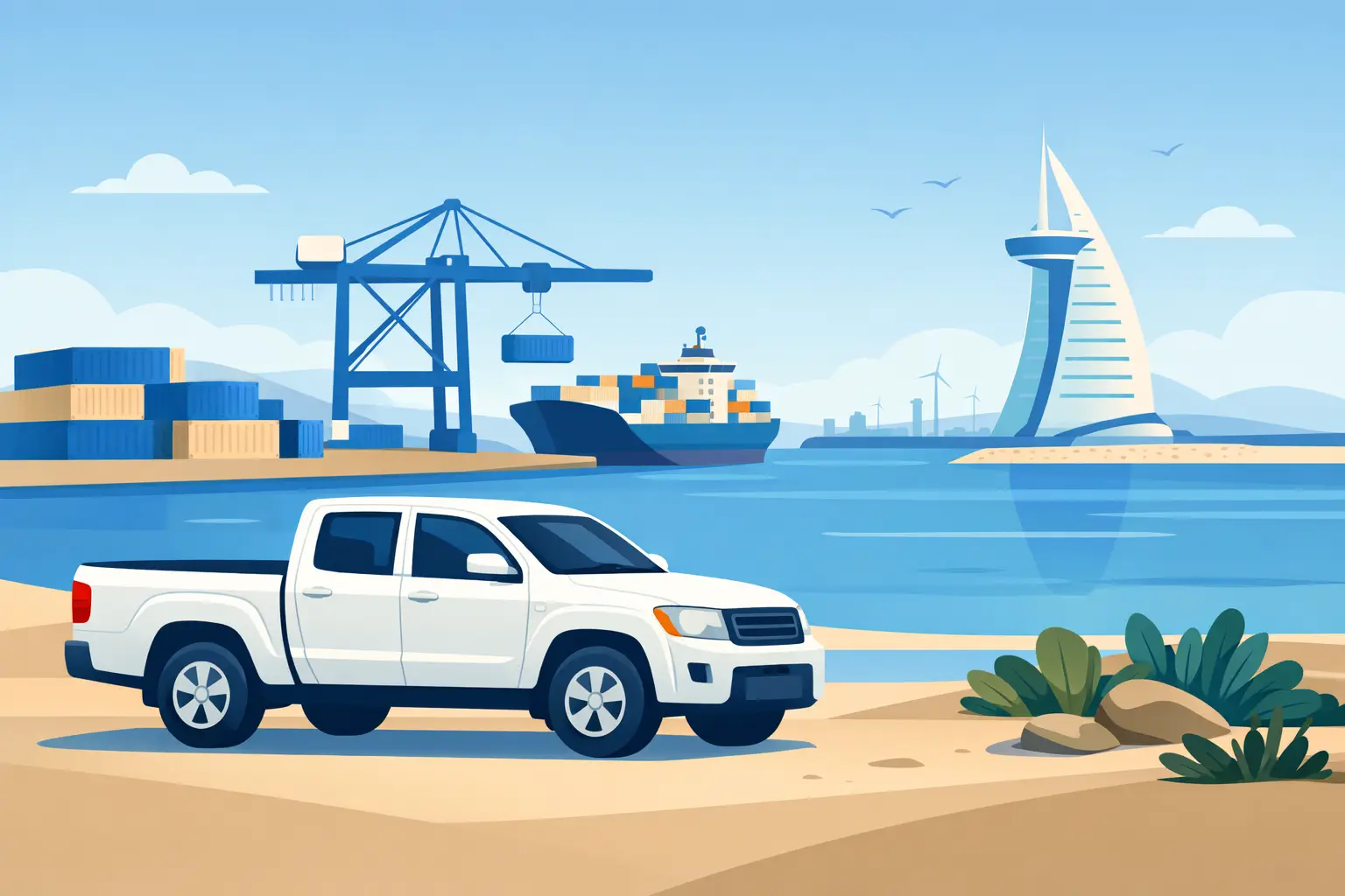 Pickup Rental for Khalifa Port Made Simple