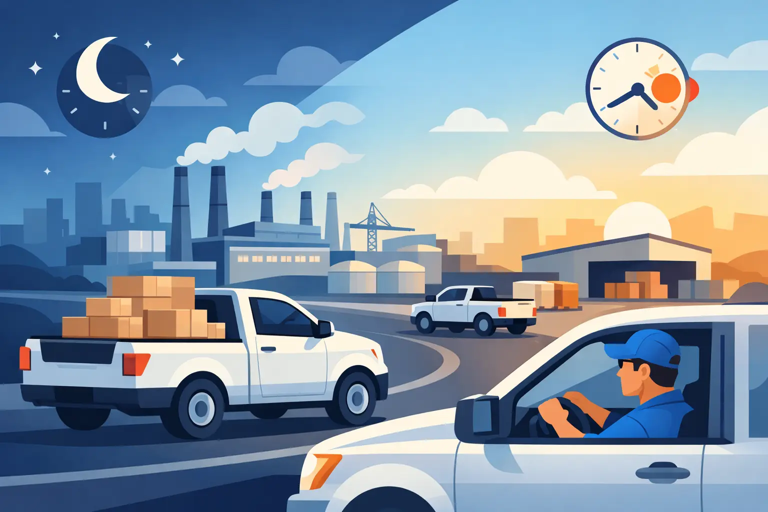 Pickup Service for Musaffah Factories, 24/7