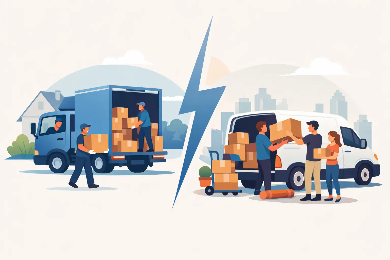Driver Supported Moving vs Self Move Choices
