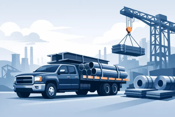 Heavy Pickup for Steel Industry Transport
