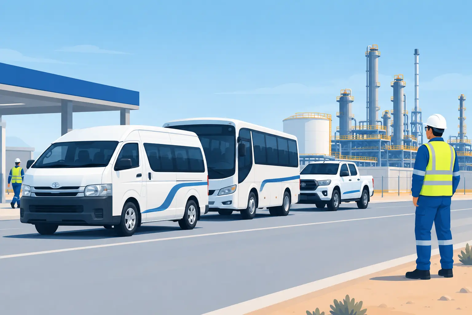 ADNOC Project Vehicles for Safe Site Transport