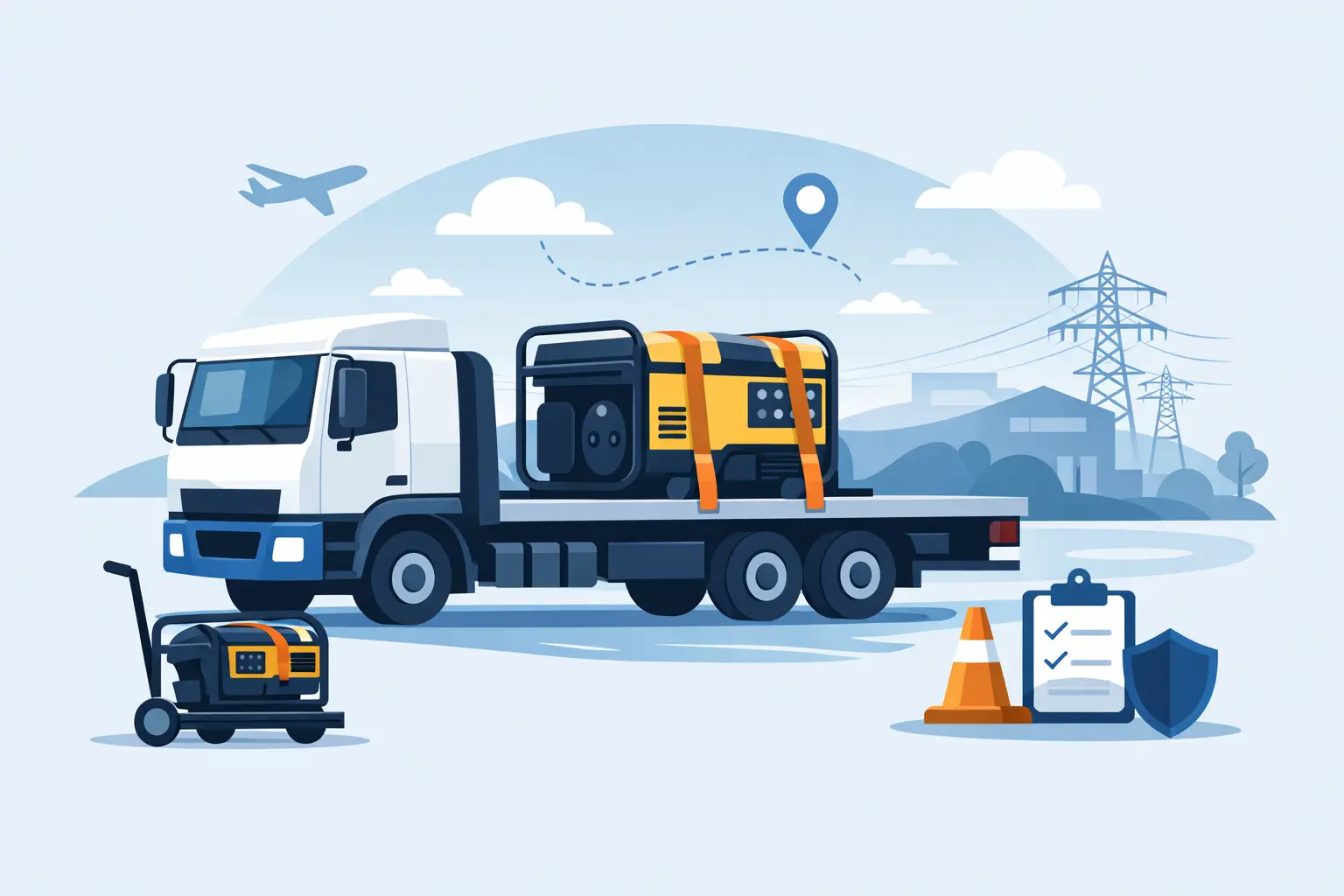 How to Transport Generators Safely by Truck